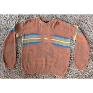 Pendleton Women's Geometric Knit Pullover Sweater XS Crew